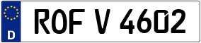 Trailer License Plate